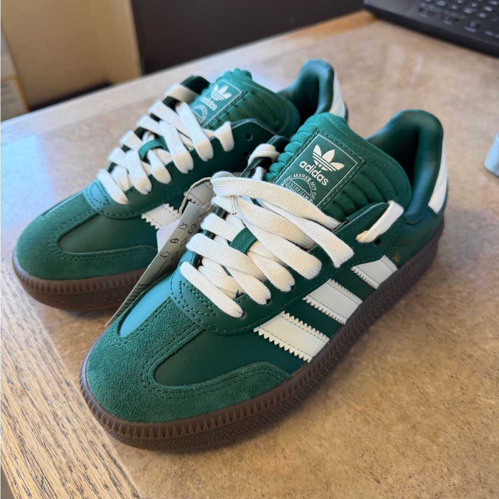 Adidas Samba Green Low-Top Sneakers